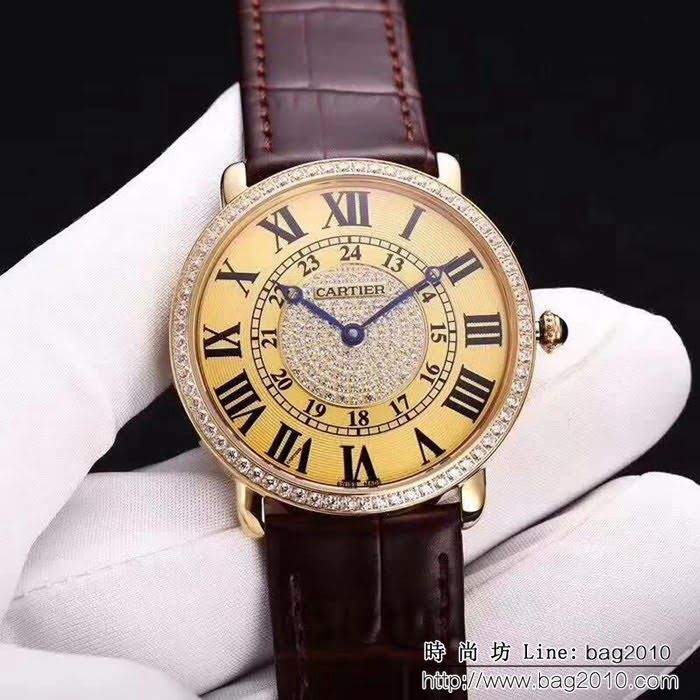 CARTIER卡地亞 RONDE LOUS CARTIER路易圓系列 高端男士腕表 WSS1275